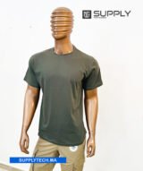 T-shirts kaki essentiel coton unisexe - manches courtes