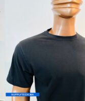 T-shirts noir essentiel coton unisexe - manches courtes – Image 5