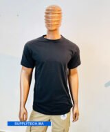 T-shirts noir essentiel coton unisexe - manches courtes – Image 4