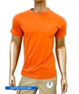 T-shirts orange essentiel coton unisexe - manches courtes – Image 3