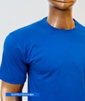 T-shirts bleu roi essentiel coton unisexe - manches courtes – Image 4