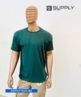 T-shirts vert foncé essentiel coton unisexe - manches courtes – Image 5