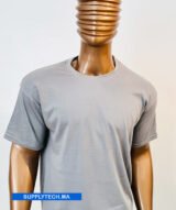 T-shirts Gris claire essentiel coton unisexe - manches courtes – Image 3