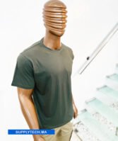 T-shirts kaki essentiel coton unisexe - manches courtes – Image 5