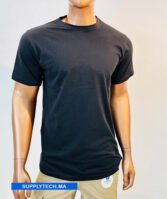 T-shirts noir essentiel coton unisexe - manches courtes – Image 3