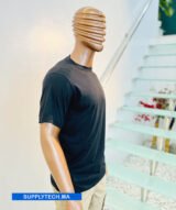 T-shirts noir essentiel coton unisexe - manches courtes – Image 2