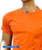 T-shirts orange essentiel coton unisexe - manches courtes – Image 4