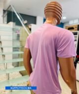 T-shirt violet de Sublimation en Polycoton – Image 2