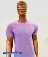 T-shirt violet de Sublimation en Polycoton – Image 4