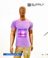 T-shirt violet de Sublimation en Polycoton – Image 3