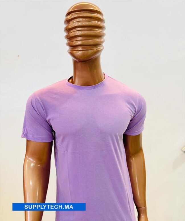T-shirt violet de Sublimation en Polycoton – Image 4