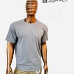 T-shirts Gris claire essentiel coton unisexe - manches courtes