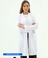 Blouse de Travail Professionnelle – Blanc – Image 3