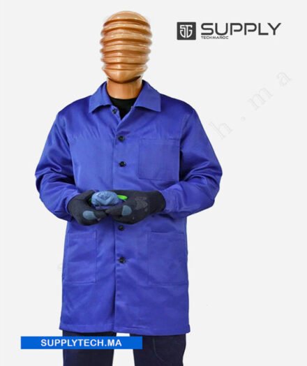 Blouse de Travail Professionnelle – Bleu Roi