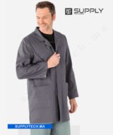 Blouse de Travail Professionnelle – gris foncé – Image 3