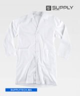 Blouse de Travail Professionnelle – Blanc – Image 2