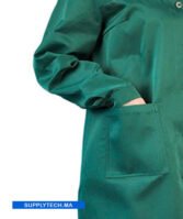 Blouse de Travail Professionnelle – vert – Image 3