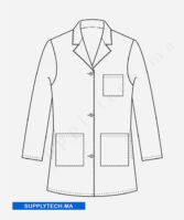 Blouse de Travail Professionnelle – vert – Image 5