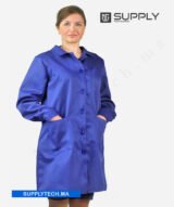 Blouse de Travail Professionnelle – Bleu Roi – Image 5