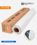 Adhésif Micro-perforé 1,27x 50 M One Way Vision – Dos Noir