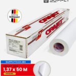 vinyle 1,37 x 50m imprimable ORAJET series 3620 - Brillant dos Blanc