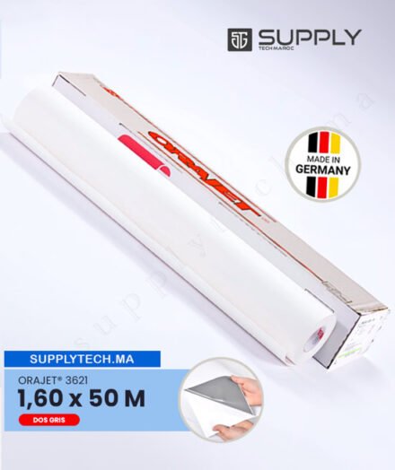 vinyle 1,60 x 50m imprimable ORAJET series 3621 - Matt dos gris