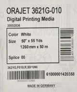 vinyle 1,26 x 50m imprimable ORAJET series 3621 - Brillant dos gris – Image 2