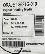 vinyle 1,37 x 50m imprimable ORAJET series 3621 - Brillant dos gris – Image 2