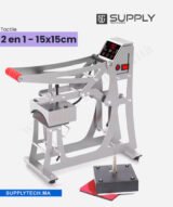 Presse à casquettes écrans tactile 2 en 1 - élément 15x15 cm