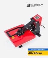 Presse à chaud manuelle rouge 38x38 cm - Avec écran tactile