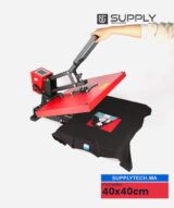 Presse à chaud manuelle rouge 38x38 cm - Avec écran tactile – Image 2