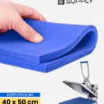 Mousse de silicone 50x40 cm pour presse à chaud - Épaisseur 1 cm