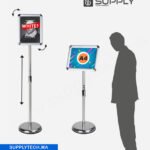 Porte-Affiche Clippant sur Pied – Format A4 ( pupitre )