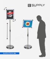 Porte-Affiche Clippant sur Pied – Format A4 ( pupitre )