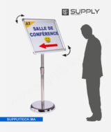 Porte-Affiche Clippant sur Pied – Format A3 ( pupitre )