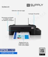 Imprimante Epson EcoTank A4 économique L121 – Sublimation – Image 3