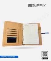 Bloc-notes A5 élégant avec fermeture a boucle métallique  - Gris – Image 9