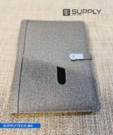 Bloc-notes A5 élégant avec fermeture a boucle métallique  - Gris – Image 8