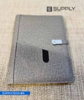 Bloc-notes A5 élégant avec fermeture a boucle métallique  - Gris – Image 8