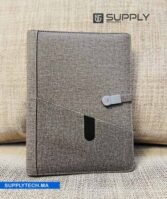 Bloc-notes A5 élégant avec fermeture a boucle métallique  - Gris – Image 5