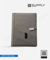 Bloc-notes A5 élégant avec fermeture a boucle métallique  - Gris – Image 7