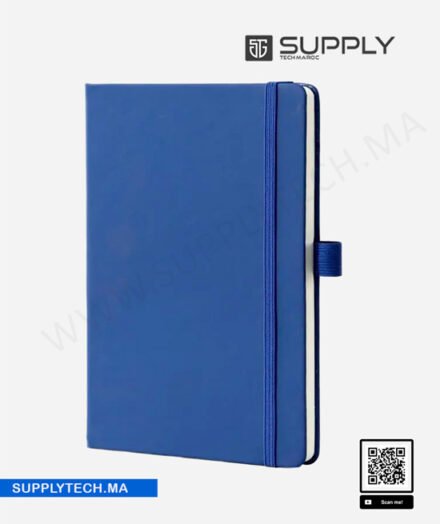 Carnet de Notes A5 avec couverture Rigide avec Élastique - Bleu