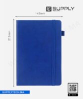 Carnet de Notes A5 avec couverture Rigide avec Élastique - Bleu – Image 2
