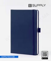 Carnet de Notes A5 avec couverture Rigide avec Élastique - Bleu marine