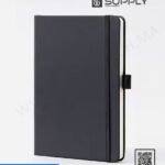 Carnet de Notes A5 avec couverture Rigide avec Élastique - Noir