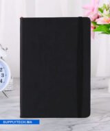 Carnet de Notes A5 avec couverture Rigide avec Élastique - Noir – Image 3