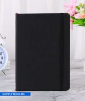 Carnet de Notes A5 avec couverture Rigide avec Élastique - Noir – Image 3