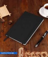 Carnet de Notes A5 avec couverture Rigide avec Élastique - Noir – Image 5