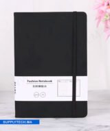 Carnet de Notes A5 avec couverture Rigide avec Élastique - Noir – Image 4