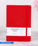 Carnet de Notes A5 avec couverture Rigide avec Élastique - Rouge – Image 2